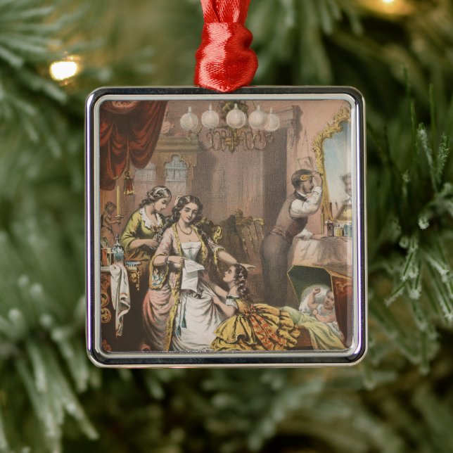 Hovey's Cocoa Glycerine, Circa 1860 Metal Ornament (Tree)
