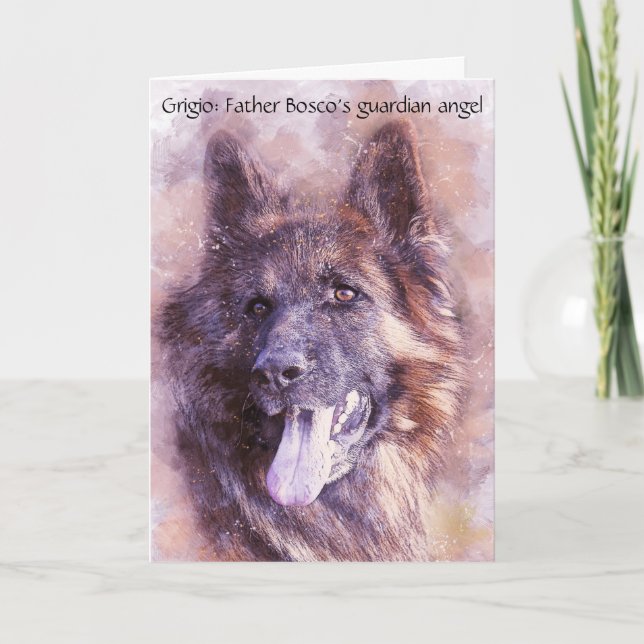 How a Guardian Angel Dog Guarded a Catholic Priest Card (Front)