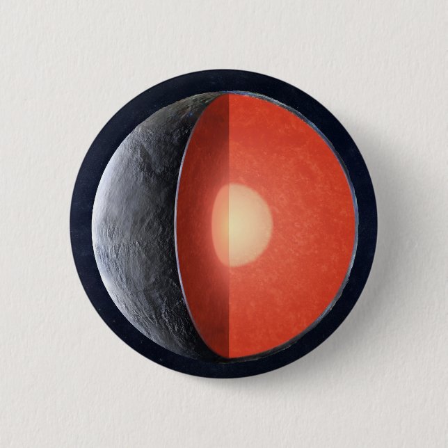 How A Rocky Planet Forms. 2 Inch Round Button (Front)