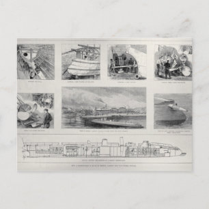 How a Torpedo Boat is Built Postcard
