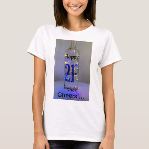 How about "Cheers to 21 Tee" or "Twenty-One & Fabu T-Shirt