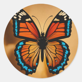 How about "Fluttering Wings: A Circle of Butterfli Classic Round Sticker
