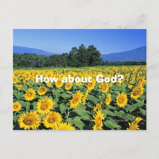 How about God? Postcard (Front)
