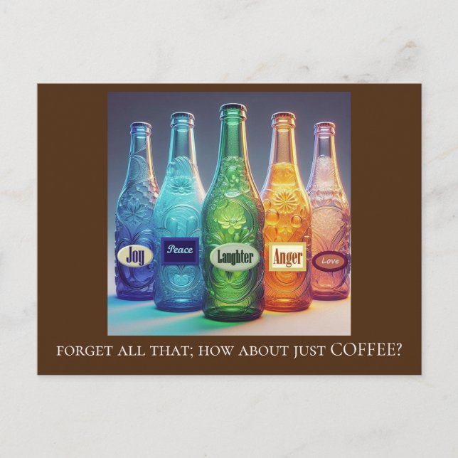How About Just Coffee Postcard (Front)