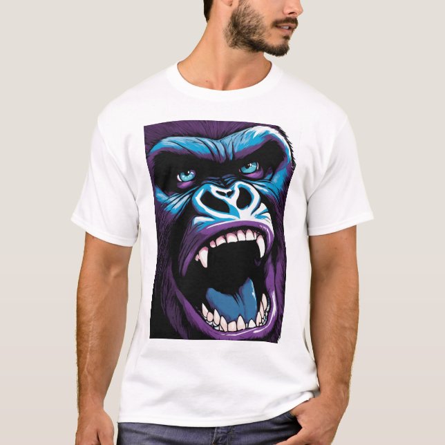 How about "Wild Roar: Gorilla Open Mouth T-Shirt (Front)