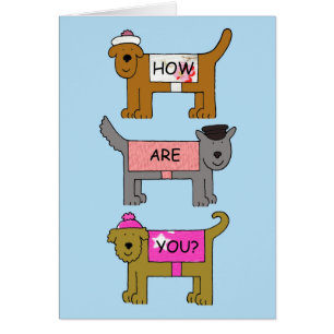 How are You Cartoon Dogs in Clothing