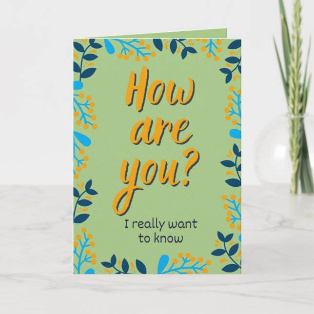 How Are You? Thinking Of You Card (Front)