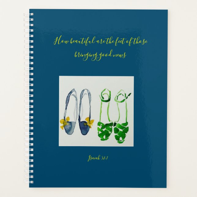 How beautiful are the feet...Tara Lillian artwork Planner (Front)