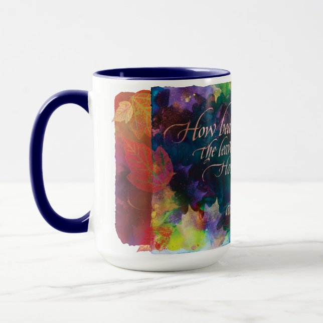 "How Beautiful the Leaves...", Mug (Left)