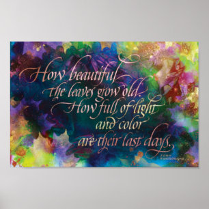 How Beautiful the Leaves, Print