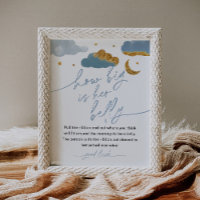 How Big Is Her Belly Game Twinkle Star Baby Shower