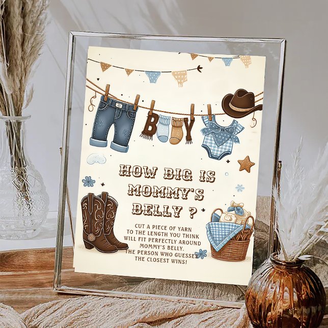 How big is mommy's belly baby shower game poster (Creator Uploaded)
