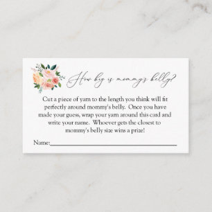 How big is mommy's belly game card