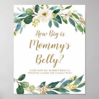 How Big is Mommy's Belly Game Sign