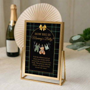 How Big is Mommy's Belly Game Sign Teddy Bear