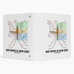 How Buggy Is Your Life? Mosquito Anatomy Humour Binder