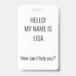 How can I help? Badge