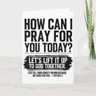 How Can I Pray For You Today Christian Bible Need Card