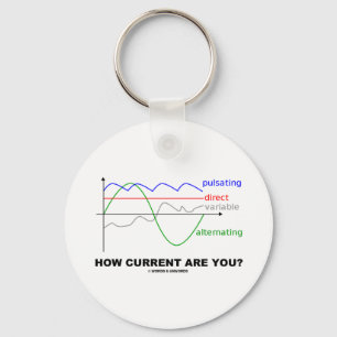 How Current Are You? (Various Currents Physics) Keychain
