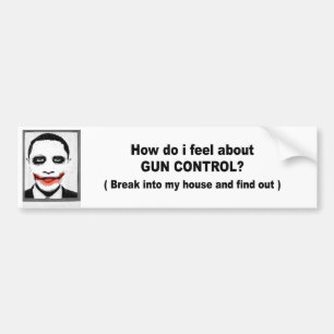 How do i feel about gun control bumper sticker