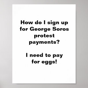 How do I sign up for George Soros protest payments