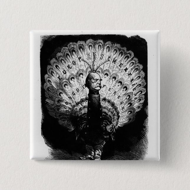 How Do We Stand in the World 2 Inch Square Button (Front)