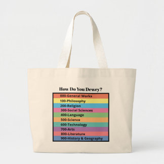 How Do You Dewey? Large Tote Bag