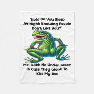 How Do You Sleep At Night Knowing People Don't Lik Fleece Blanket