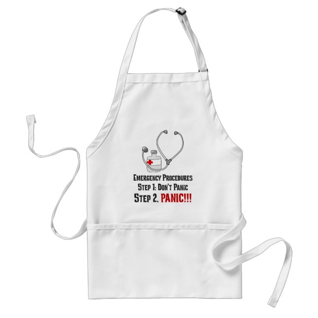 How Doctors Respond to Your Emergency Standard Apron (Front)