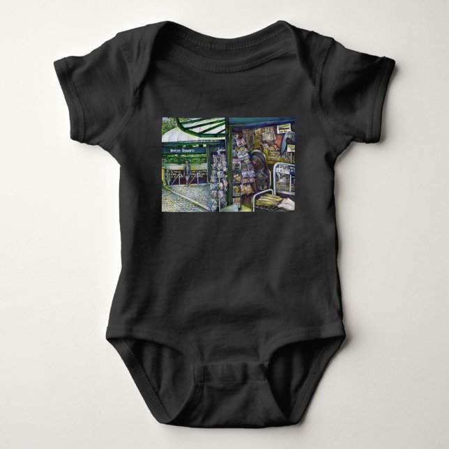 How Does One Image, Unimaginative? Baby Bodysuit (Front)