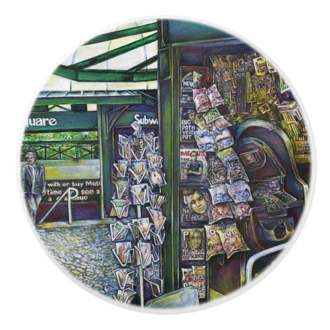 How Does One Image, Unimaginative? Ceramic Knob (Front)