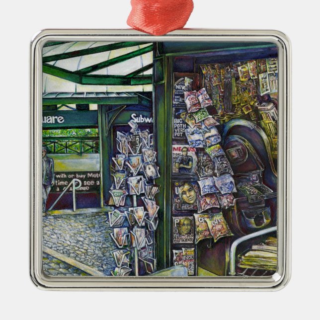 How Does One Image, Unimaginative? Metal Ornament (Front)