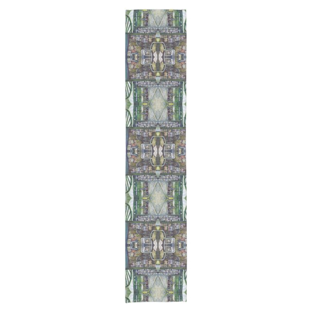 How Does One Image, Unimaginative? Short Table Runner (Front)