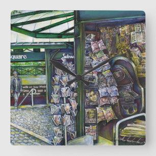 How Does One Image, Unimaginative? Square Wall Clock