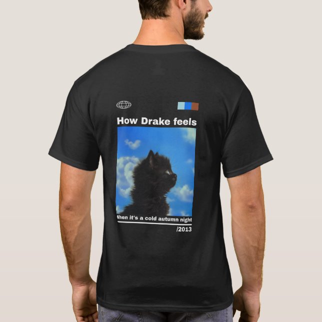 How Drake feels on a cold autumn night T-Shirt (Back)