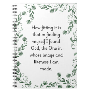 How Fitting It Is - Spiral Photo Notebook