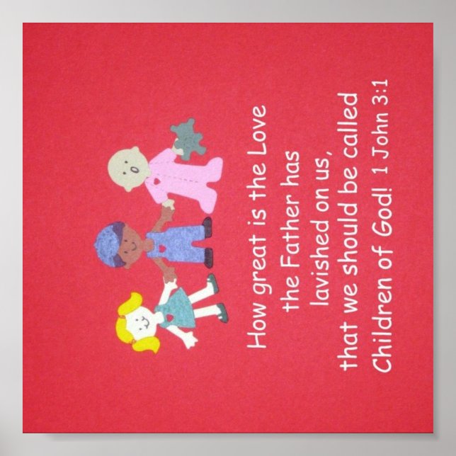 How great is the love... 1 John 3:1 Poster (Front)