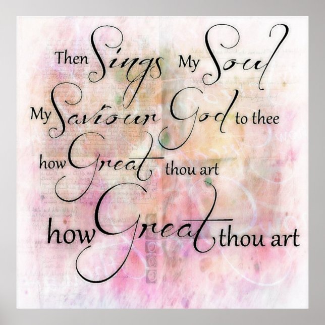 How great thou art poster (Front)