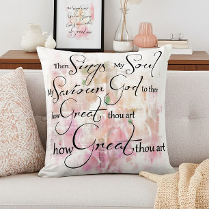 How great thou art throw pillow