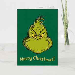 How Grinch Stole Christmas Classic Grinch Foil Greeting Card