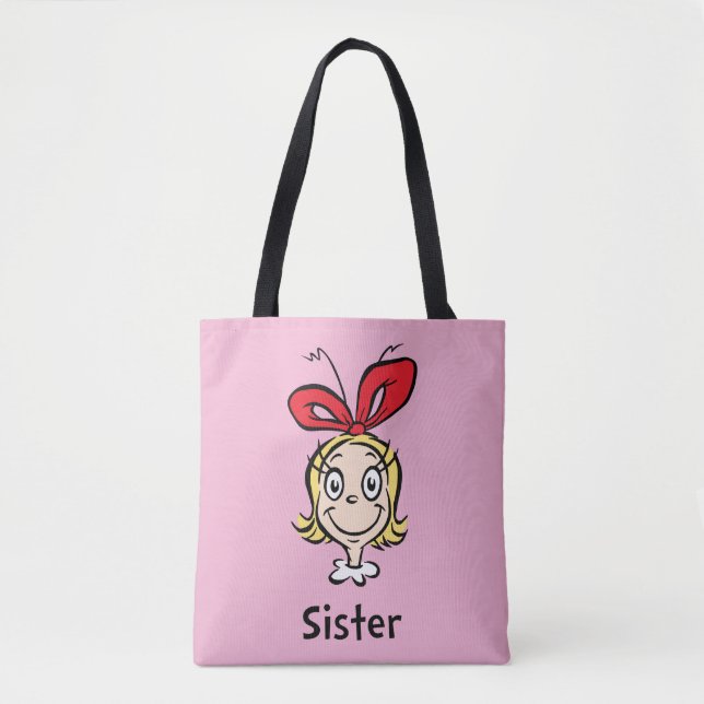 How Grinch Stole Christmas | Grinch Sister Tote Bag (Front)