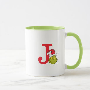 How Grinch Stole Christmas   Monogram J Mug