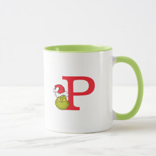How Grinch Stole Christmas   Monogram P Mug