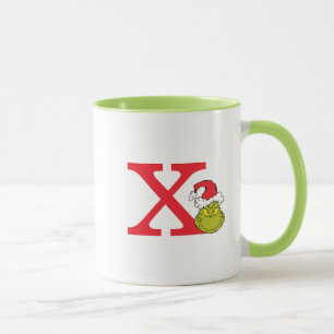 How Grinch Stole Christmas   Monogram X Mug
