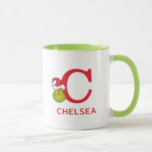 How Grinch Stole Christmas Name & Monogram C Mug