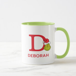 How Grinch Stole Christmas   Name & Monogram D Mug