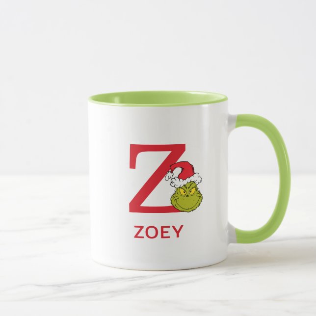 How Grinch Stole Christmas | Name & Monogram Z Mug (Right)