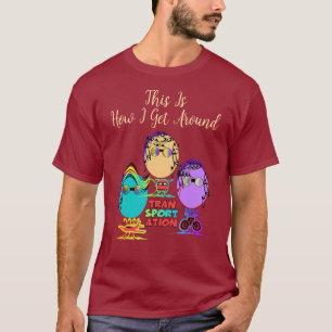How I Get Around Maroon T-Shirt
