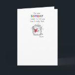 HOW I REALLY FEEL CARD<br><div class="desc">A somewhat reticent cat brings birthday greetings. A Boynton classic returns.</div>