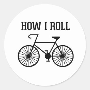 How I Roll Bicycle Stickers